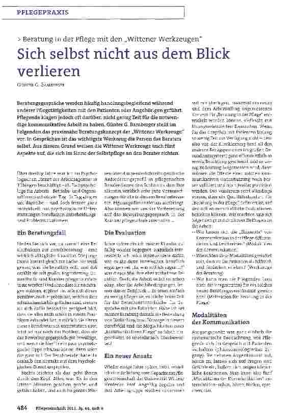 Vorschauseite 1: Sich selbst nicht aus dem Blick verlieren