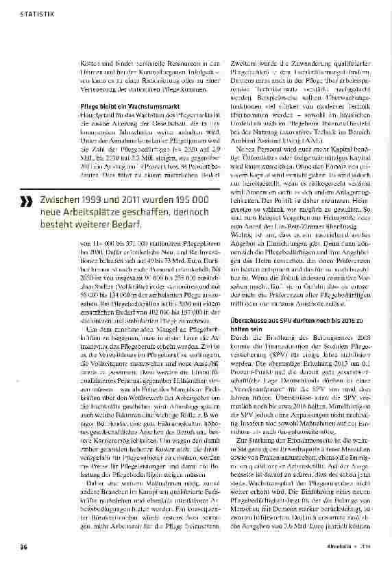 Vorschauseite 3: Pflegemarkt bleibt turbulent