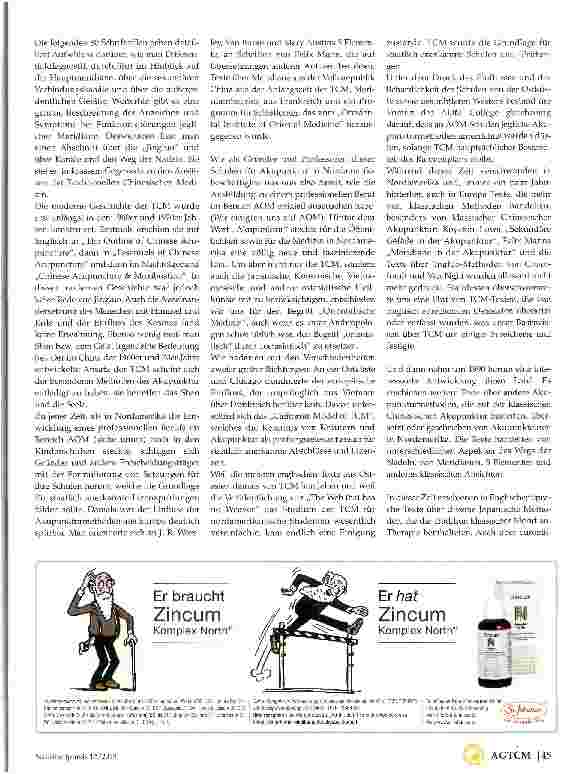Vorschauseite 4: Die Renaissance der Akupunkturmethoden in Nordamerika