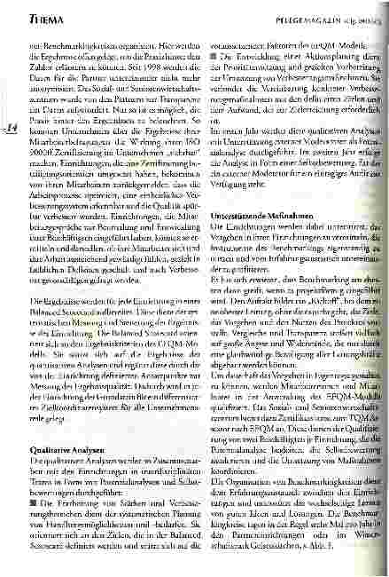 Vorschauseite 4: Benchmarking in der Sozialund Seniorenwirtschaft