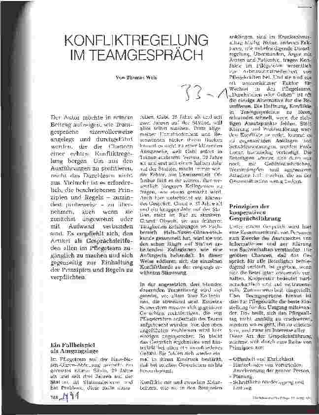 Vorschauseite 1: Konfliktregelung im Teamgespräch