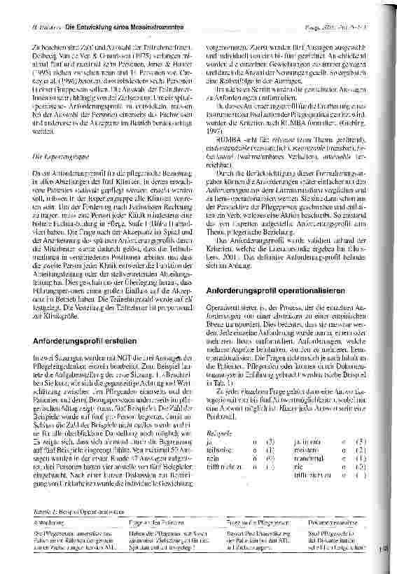 Vorschauseite 4: Die Entwicklung eines Messinstrumentes zur Messung der Qualität der pflegerischen Beziehung