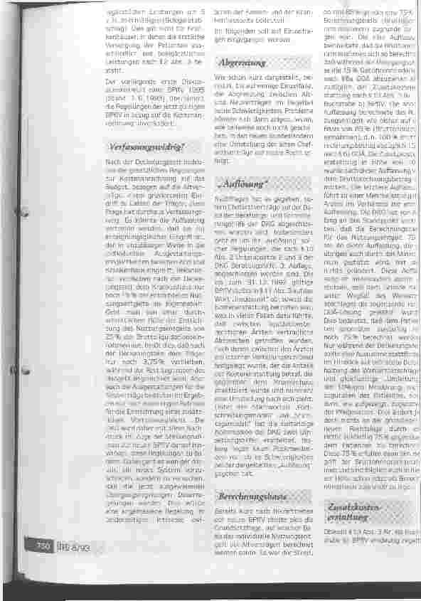 Vorschauseite 4: Probleme mit dem Chefarztrecht nach dem GesundheitsStrukturGesetz Auswirkungen auf bestehende und neu abzuschließende Verträge