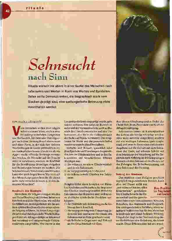Vorschauseite 1: Sehnsucht nach Sinn