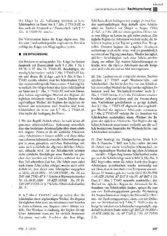 Vorschauseite 2: Geteilter Dienst keine Schichtarbeit