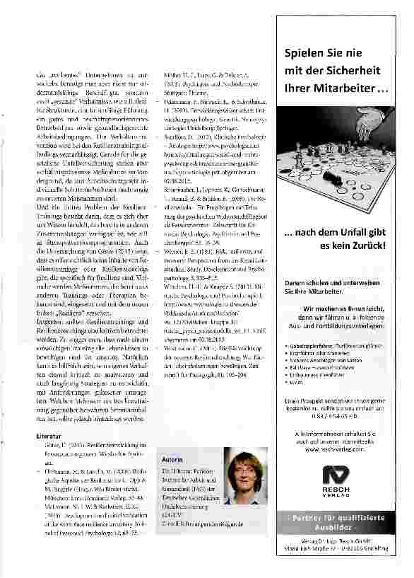 Vorschauseite 4: Resilienzcoachings: Alter Wein in neuen Schläuchen?