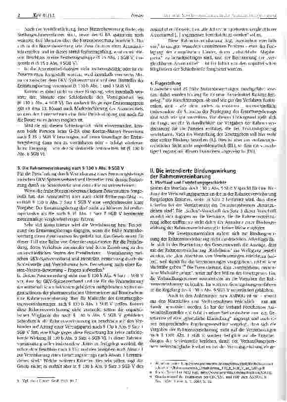 Vorschauseite 2: Der neue Semikorporatismus in der Arzneimittelversorgung der GKV: Rechtsfragen der Rahmenvereinbarung nach § 130 b Abs. 9 SGB V