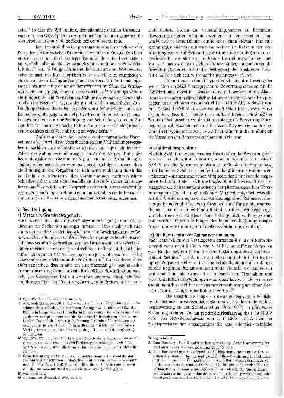 Vorschauseite 4: Der neue Semikorporatismus in der Arzneimittelversorgung der GKV: Rechtsfragen der Rahmenvereinbarung nach § 130 b Abs. 9 SGB V
