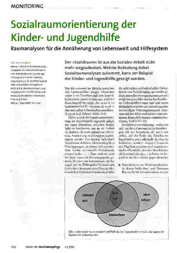 Vorschauseite 1: Sozialraumorientierung der Kinderund Jugendhilfe