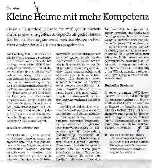 Vorschauseite 1: Kleine Heime mit mehr Kompetenz