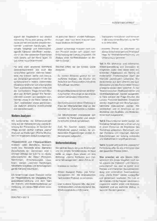 Vorschauseite 2: Zwischenfallsanalysen In der Praxis