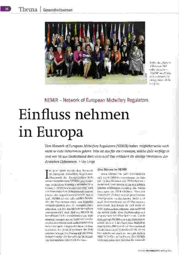 Vorschauseite 1: Einfluss nehmen in Europa