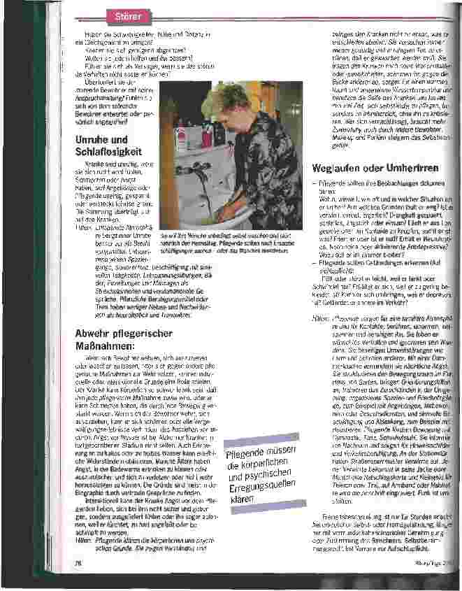 Vorschauseite 2: Der stört ja immer - Der Umgang mit abweichenden Verhaltensweisen überfordert oft die Pflegenden