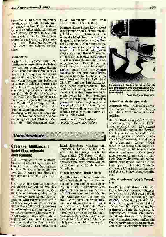 Vorschauseite 2: Rundfunkgebühren Verwaltungsgericht Baden-Württ.,2.10.92 - 14 S 776/91