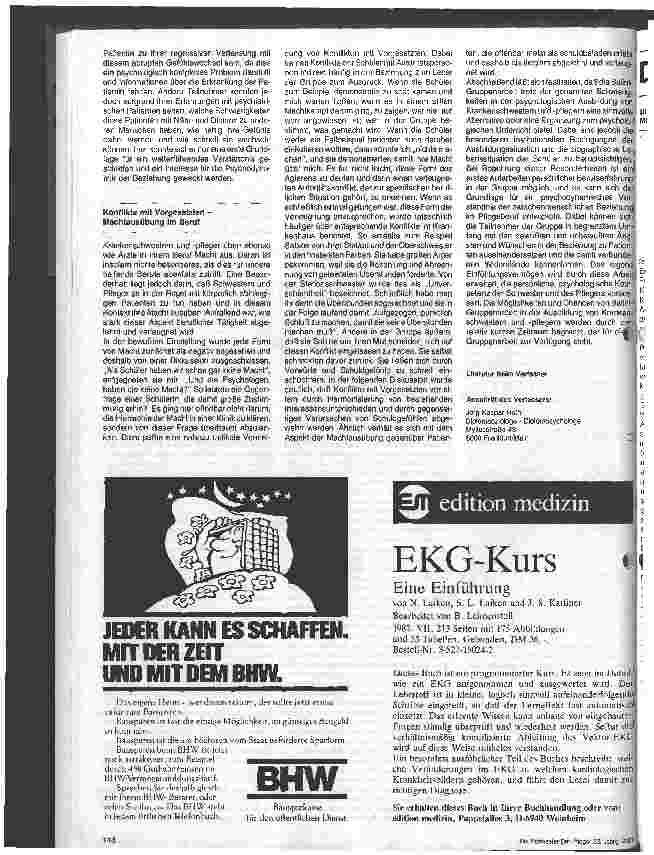 Vorschauseite 3: Balint-Gruppenarbeit in der Ausbildung von Krankenschwestern und -Pflegern