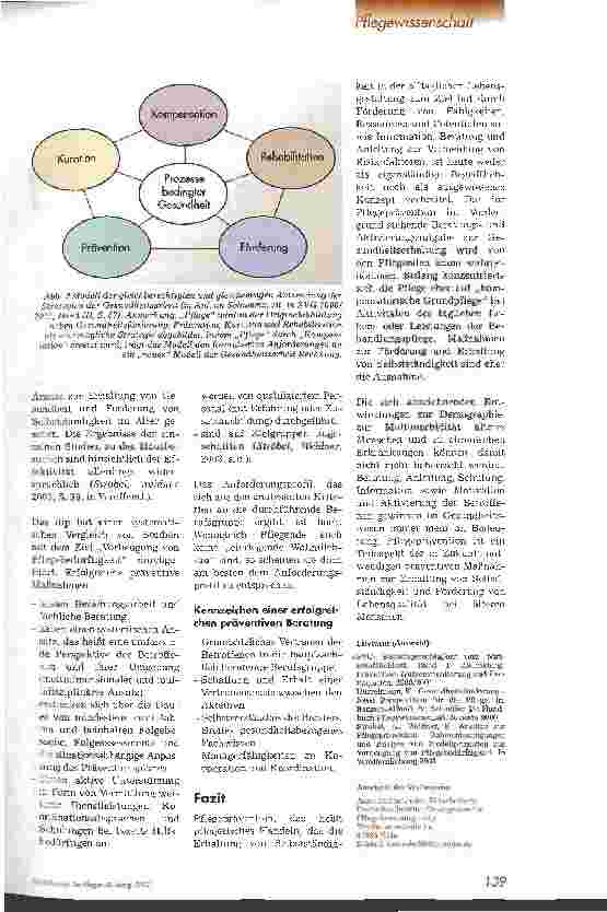 Vorschauseite 3: Ist die Prävention von Pflegebedürftigkeit eine Aufgabe der Pflege?