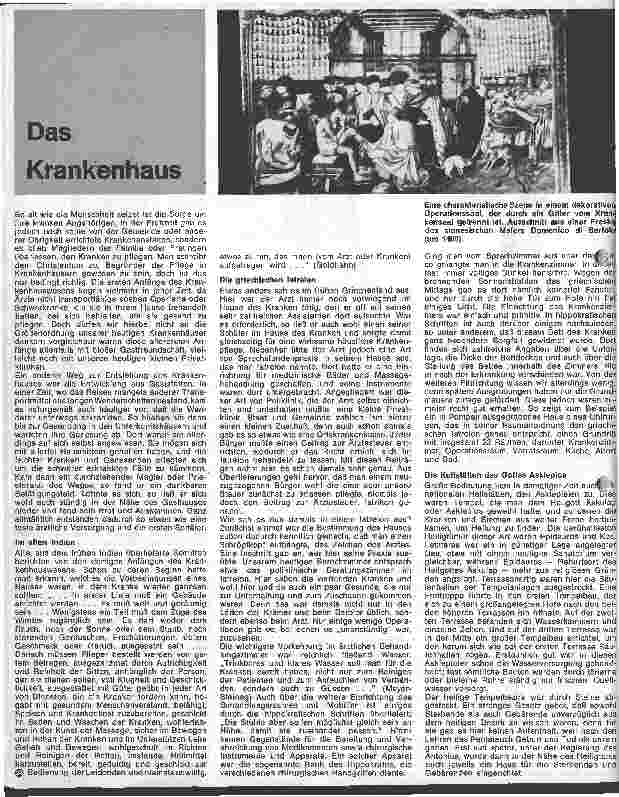 Vorschauseite 1: Das Krankenhaus