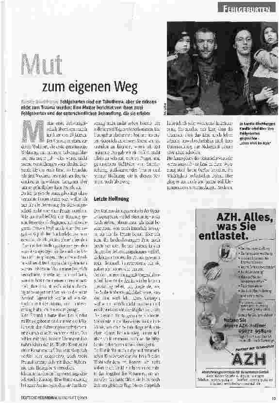 Vorschauseite 1: Mut zum eigenen Weg