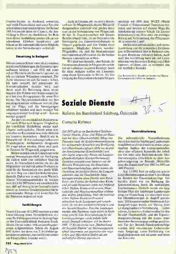 Vorschauseite 1: Soziale Dienste Reform im Bundesland Salzburg, Österreich