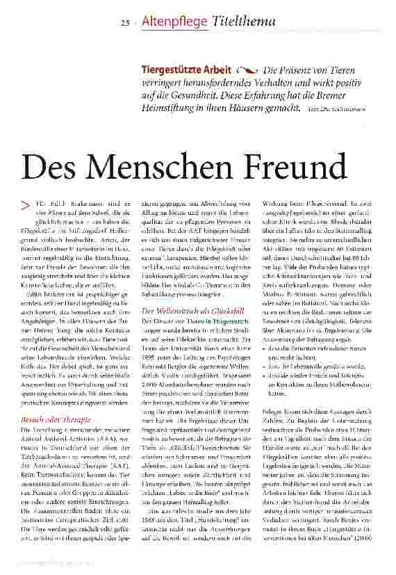 Vorschauseite 2: Des Menschen Freund