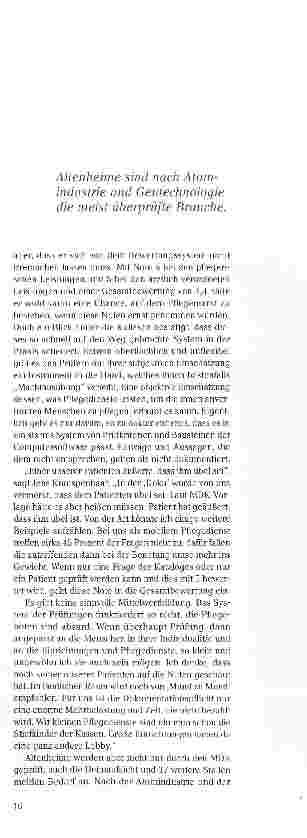 Vorschauseite 2: Pflegenoten? - ohne uns!
