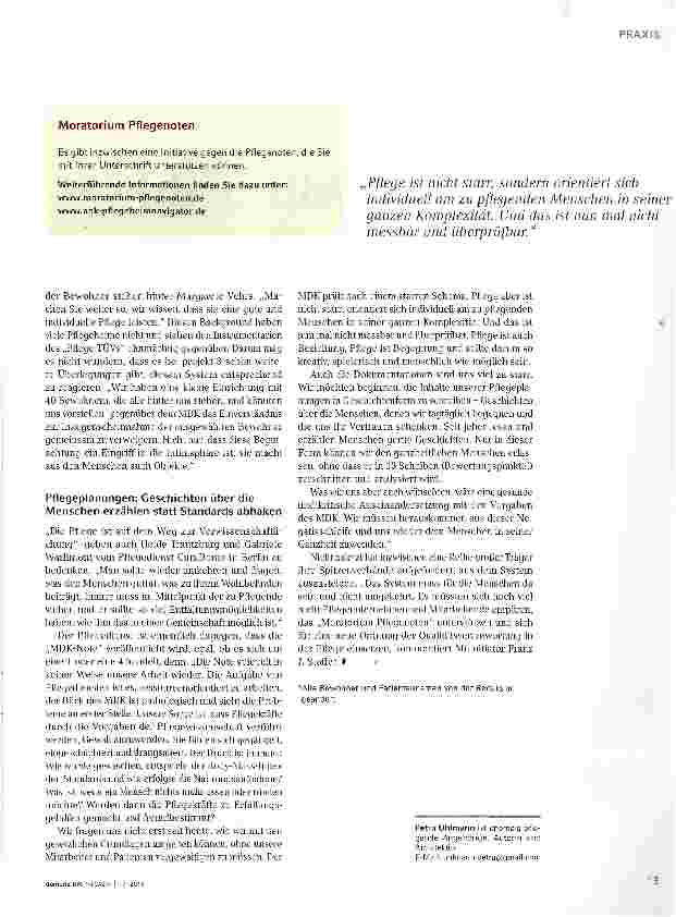 Vorschauseite 4: Pflegenoten? - ohne uns!