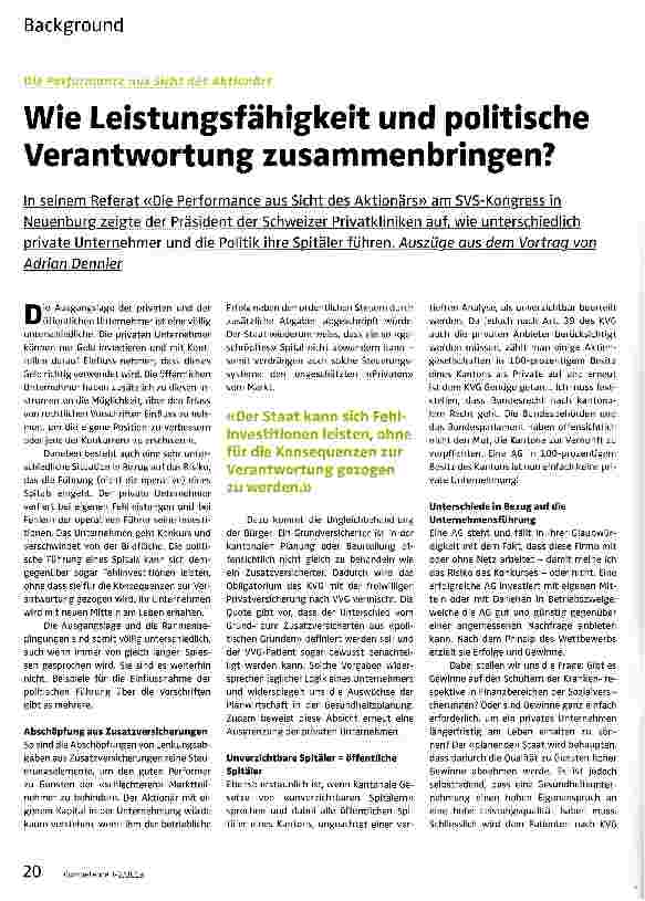 Vorschauseite 1: Wie Leistungsfähigkeit und politische Verantwortung zusammenbringen?