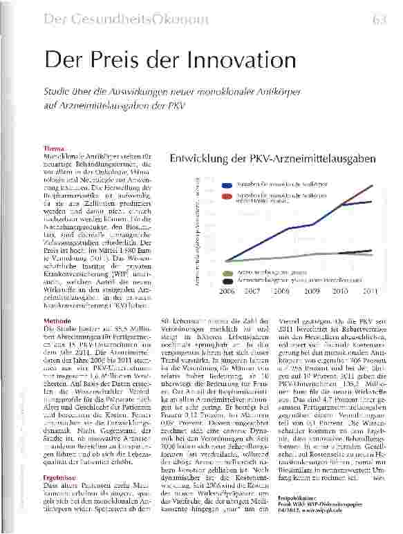Vorschauseite 1: Der Preis der Innovation