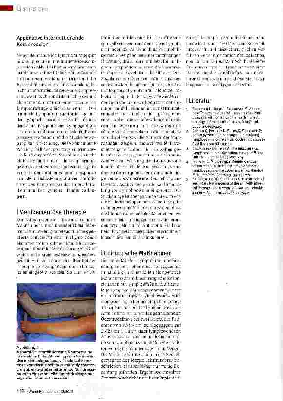 Vorschauseite 3: Komplexe Entstauung bei Patienten mit Lymphödem