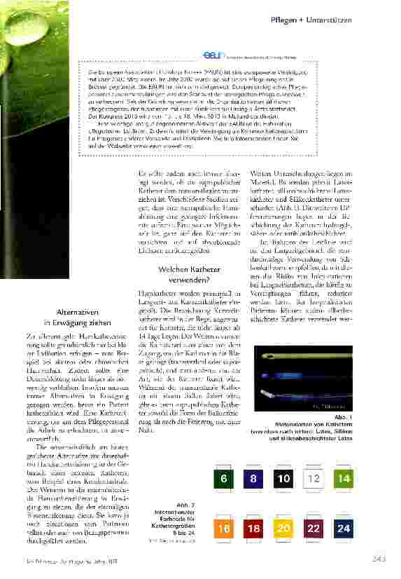 Vorschauseite 2: HARN KATHETER: NEUE LEITLINIE GIBT HINWEISE ZUR PFLEGE