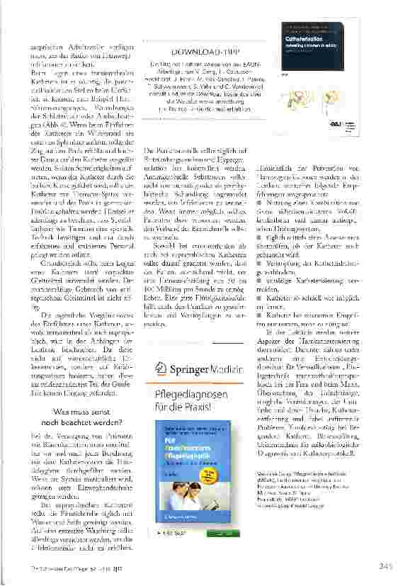 Vorschauseite 4: HARN KATHETER: NEUE LEITLINIE GIBT HINWEISE ZUR PFLEGE