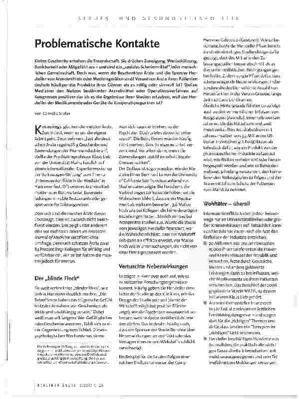 Vorschauseite 1: Problematische Kontakte
