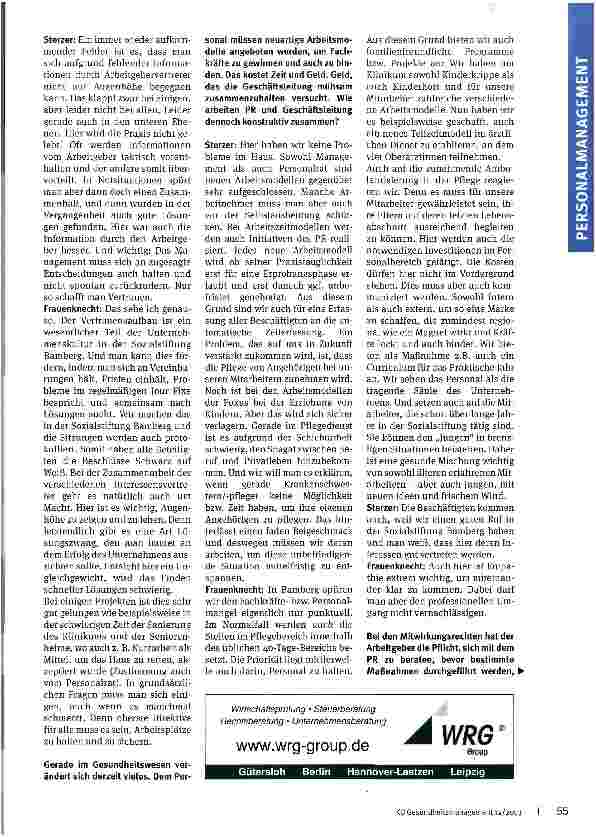 Vorschauseite 2: Ausgeglichenes Verhältnis angestrebt!