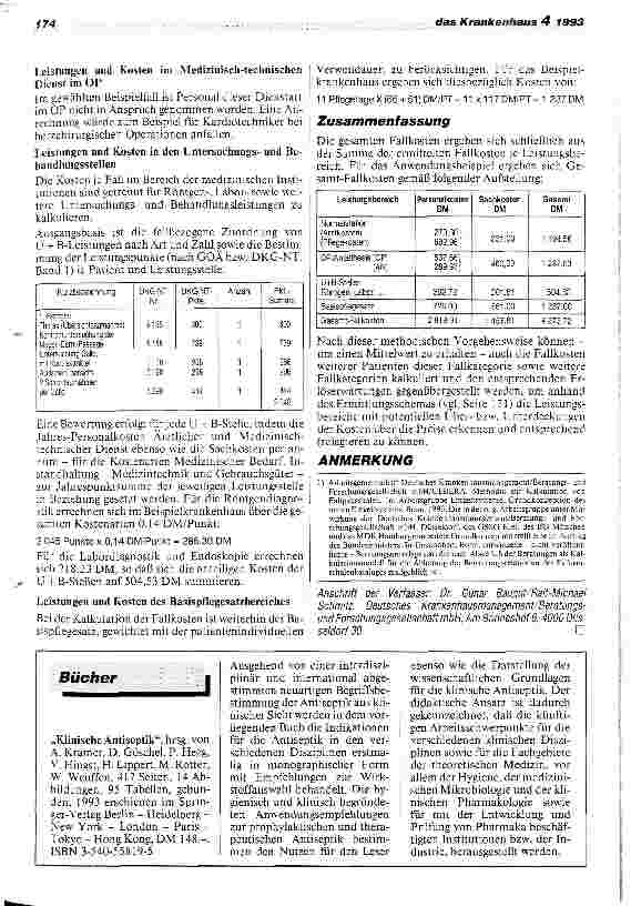 Vorschauseite 5: Methodik zur Kalkulation hausindividueller Fallkosten für den Vergleich mit standardisierten Fallpauschalen
