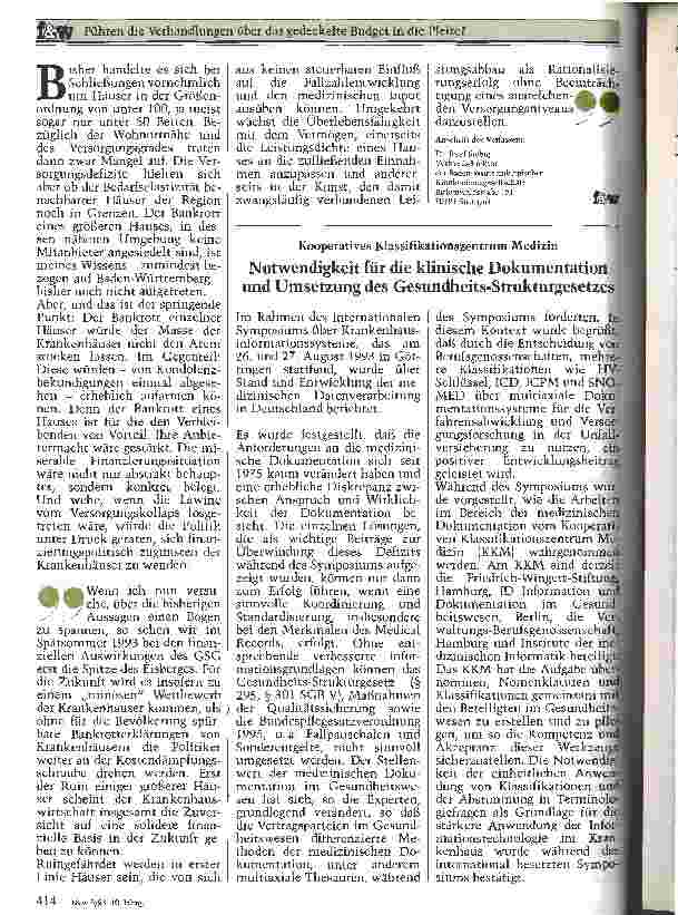 Vorschauseite 3: Führen die Verhandlungen über das gedeckelte Budget in die Pleite? Erste Erfahrungen aus Baden-Württemberg