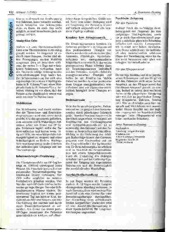 Vorschauseite 3: Aspekte postoperativer Pflege nach lungenchirurgischen Eingriffen