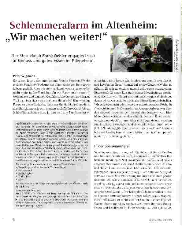 Vorschauseite 1: Schlemmeralarm im Altenheim: Wir machen weiter!