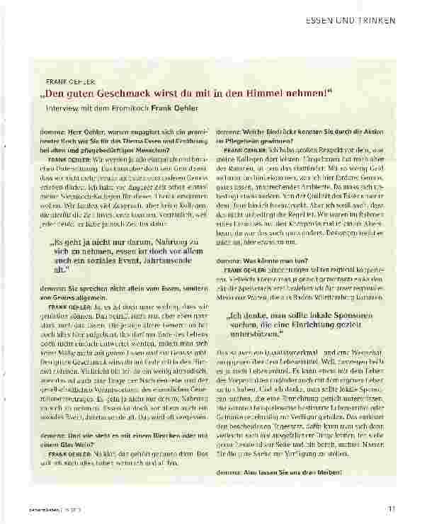 Vorschauseite 4: Schlemmeralarm im Altenheim: Wir machen weiter!