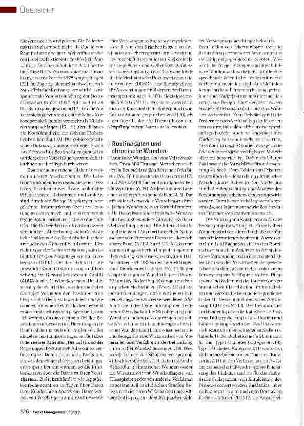 Vorschauseite 2: Nutzung von Routinedaten in der Versorgungsforschung