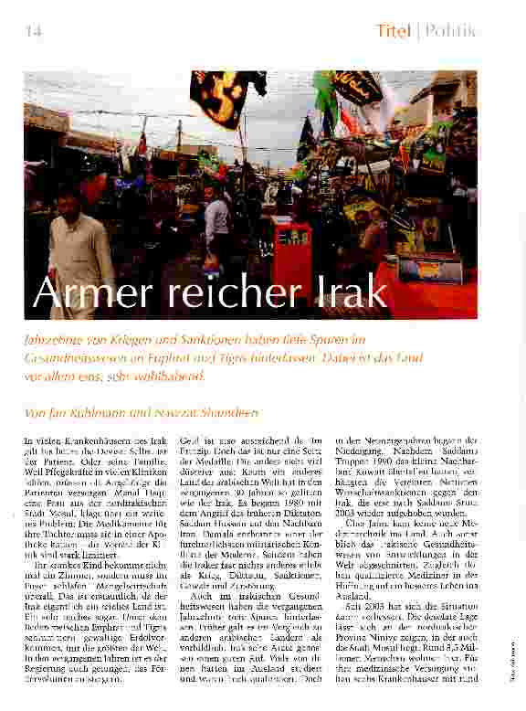 Vorschauseite 1: Armer reicher Irak