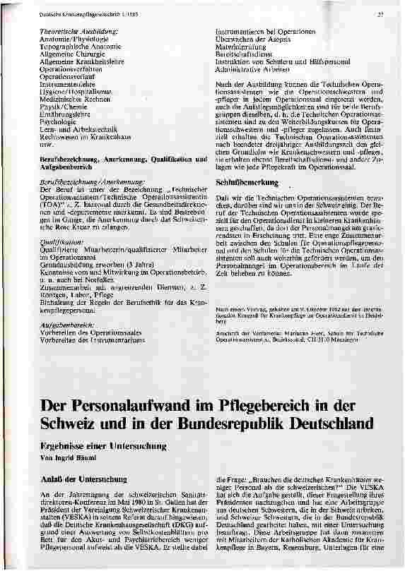 Vorschauseite 2: Technische Operationsassistentinnen und - assistenten