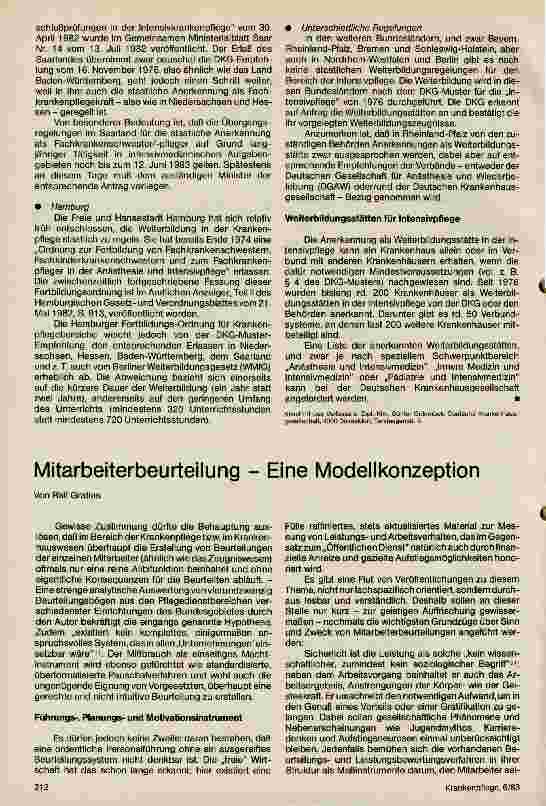 Vorschauseite 1: Mitarbeiterbeurteilung - eine Modellkonzeption