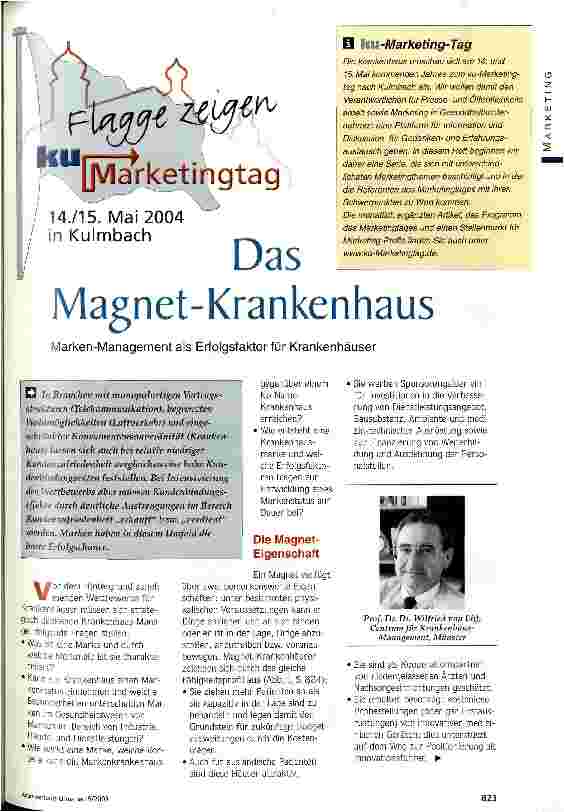 Vorschauseite 1: Das Magnet-Krankenhaus Marken-Management als Erfolgsfaktor für Krankenhäuser