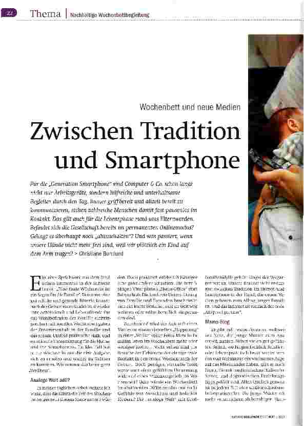 Vorschauseite 1: Zwischen Tradition und Smartphone