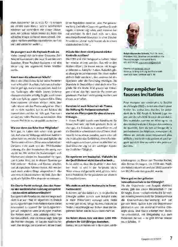 Vorschauseite 2: Es geht nicht um ein Konsumprodukt, sondern um Gesundheit