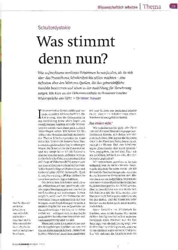Vorschauseite 2: Was stimmt denn nun?