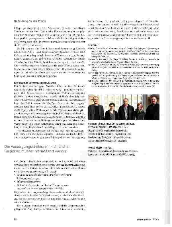 Vorschauseite 4: Pflegende Angehörige brauchen professionelle Unterstützung