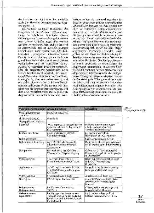 Vorschauseite 3: Motilitätsstörungen und Pseudoobstruktion: Diagnostik und Therapie