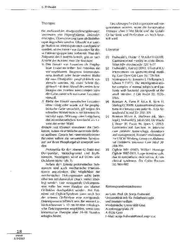 Vorschauseite 4: Motilitätsstörungen und Pseudoobstruktion: Diagnostik und Therapie