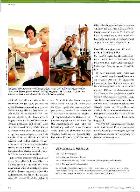 Vorschauseite 3: Inszenierung der Physiotherapie in Fernsehserien Klischee oder Realität?
